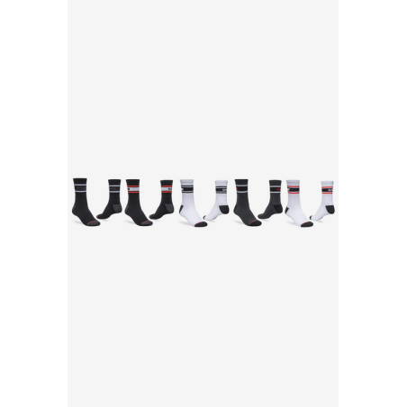 SOCK TRIPLE STRIP CREW ASSORT