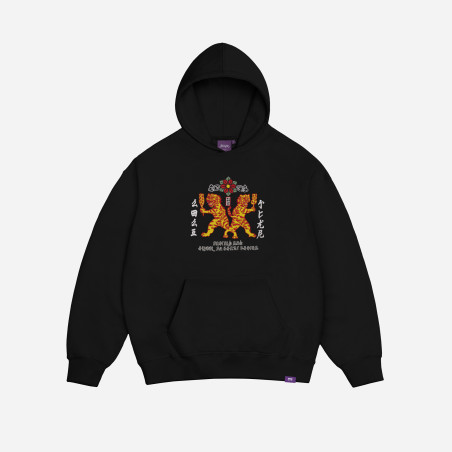 BAIJU EMBRODERY HOODIE BLCK