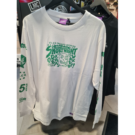 TS LONG SLEEVES WAKE UP WHITE