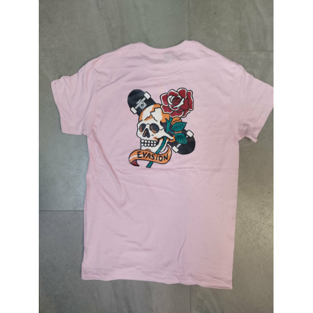 SKULL ROSE EVASION TSHIRT ROSE