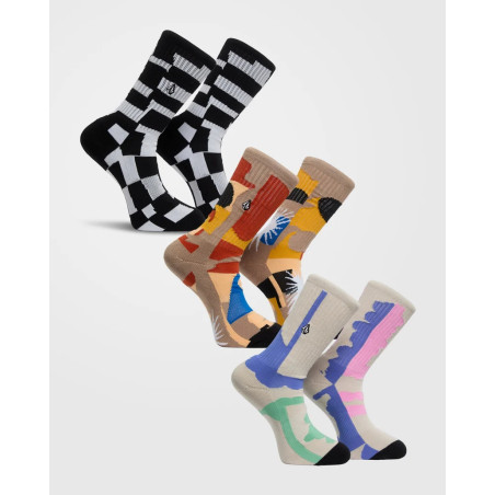 PRINT MIXER SOCK 3PK