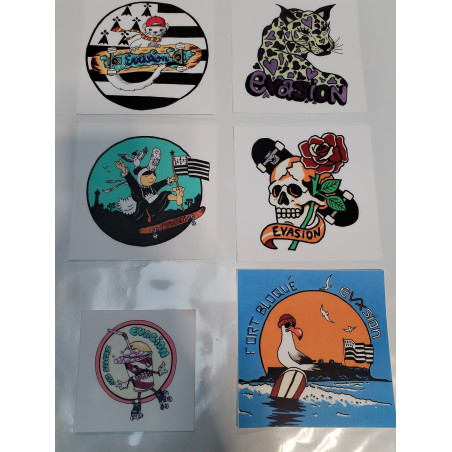 pack 6 stickers
